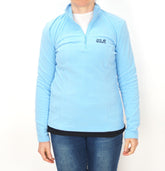 Womens Jack Wolfskin Gecko 17553 Air Blue Half Zip Light Fleece Sweatshirt